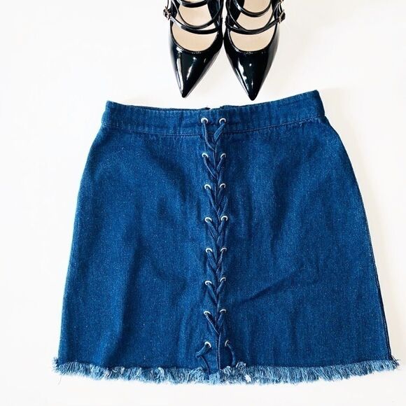DENIM MINI SKIRT - Picture 3 of 6